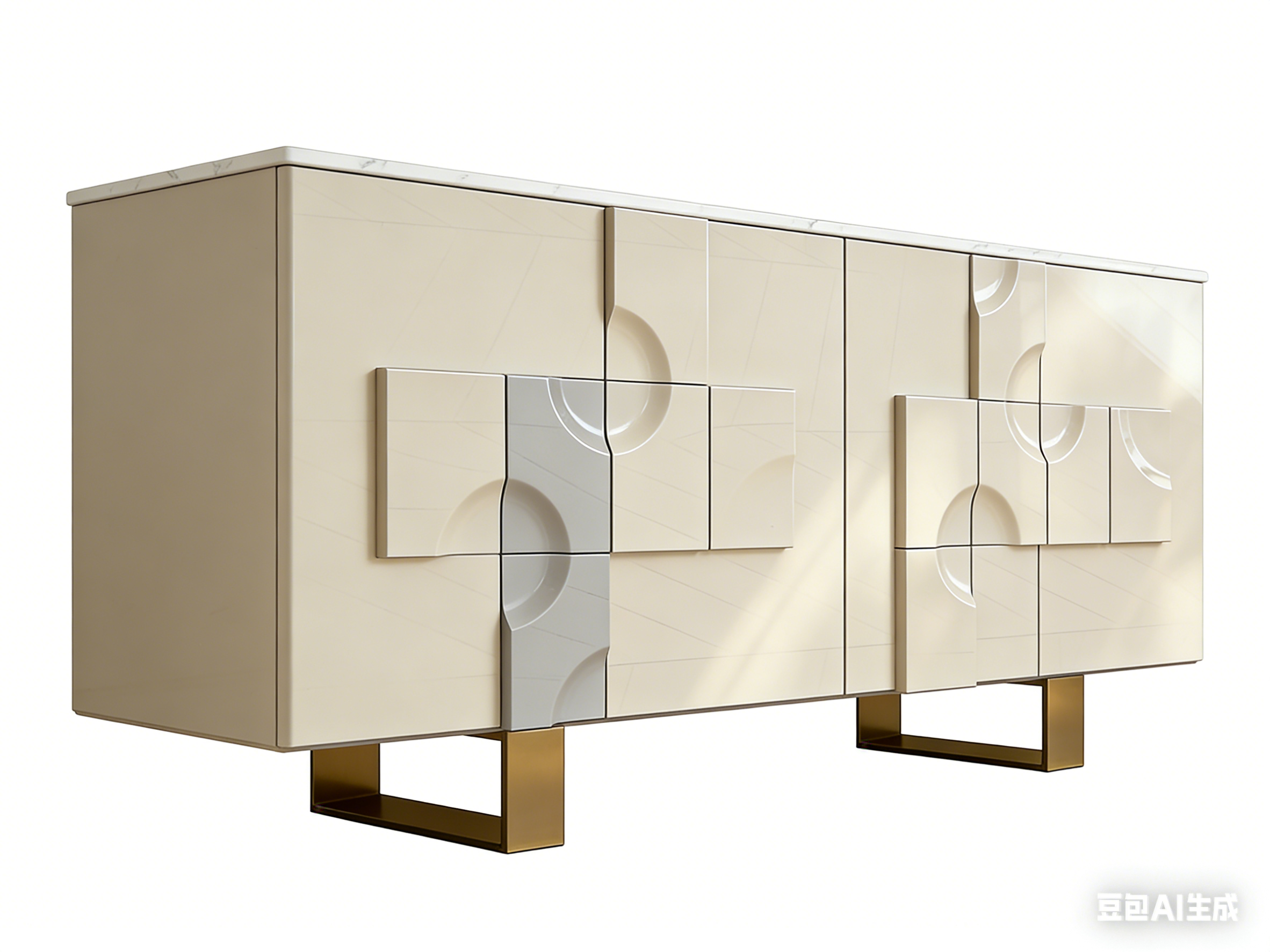 High Quality Modern and Simple Wood Sideboard Buffet Cabinet for Dining Room Storage