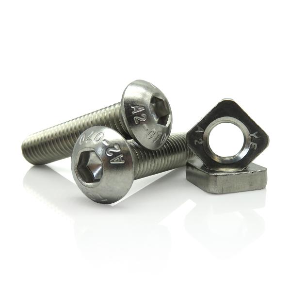 Torsión de botón M8 personalizada para soporte fotovoltaico de acero inoxidable de grado 4.8/8.8/10.9/12.9