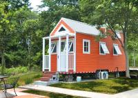 Modèle moderne de maison modulaire préfabriquée maison sur roues avec trois chambres