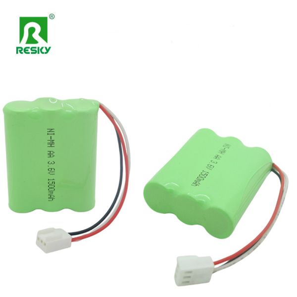 OEM Factory Ni-Mh AA 3.6V 1500mAh 500cycles Rechargeable Battery Pack for Remote Control Devices