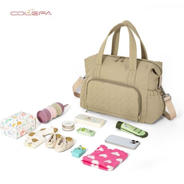 New Custom Nylon Fashion Large Capacity Travel Bag with Wet/Dry Separation Crossbody Yoga Fitness Bag & Handheld Diaper Bag