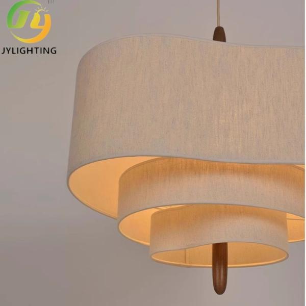 JYLIGHTING Wabi Sabi Japan Linen Pendant Lights Living Room Restaurant Kitchen Dining Chandelier Led E27 Light Home Decorations