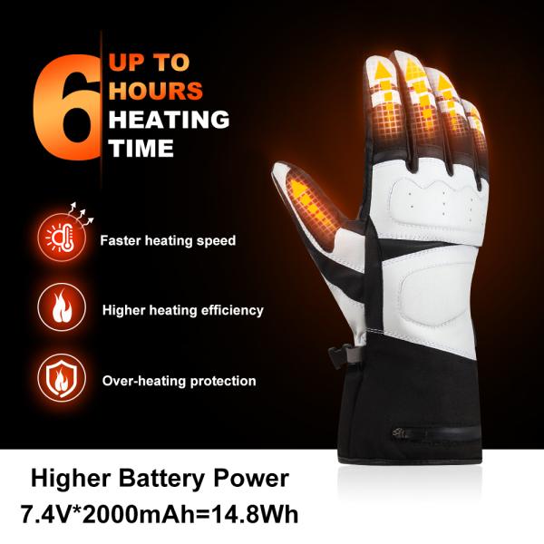 Батарея на открытом воздухе зимы перезаряжаемые нагрела перчатки лыжи для USB лития людей 7.4V