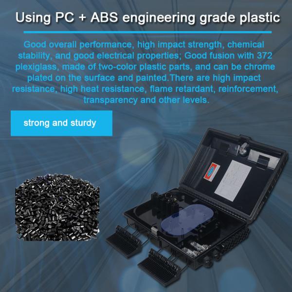 Волокно PE 16 ABS ПК черноты шкафа распределения оптического волокна ядра на открытом воздухе соединяя 1*16