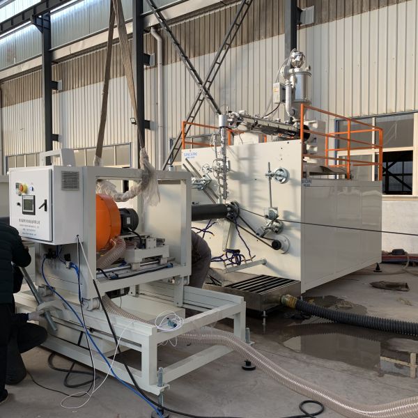 PVC Spiral Winding Pipe Making Machine Featuring PLC Automatic Control System
