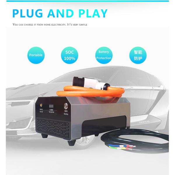 EN 61851 Standard 48V 3.3KW Fast Charge Electric Vehicle Portable EV DC Charger with CHAdeMO and CCS Connectors