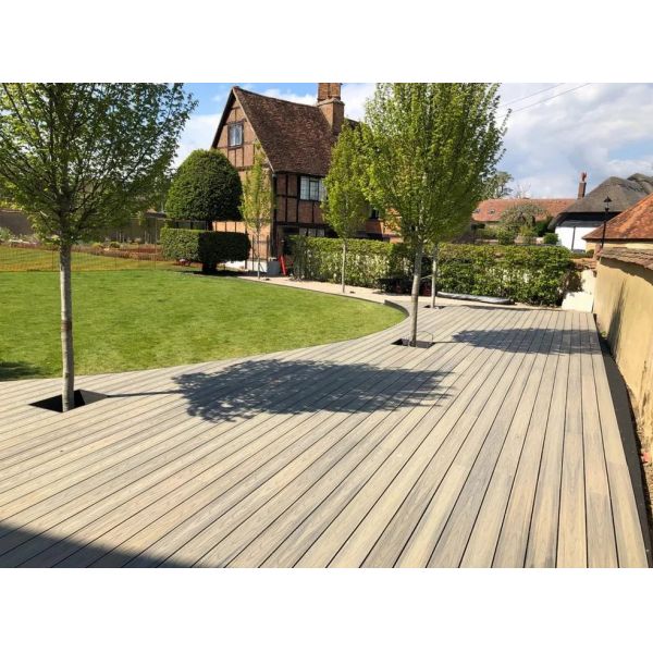 Wholesale Waterproof Swimming Pool Dual Color Coextrusion Wpc Wood Plastic Composite Decking