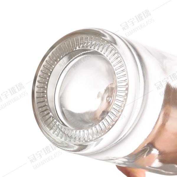 Стеклянная бутылка на заказ 700 мл 750 мл Длинная шея Прозрачный воротник