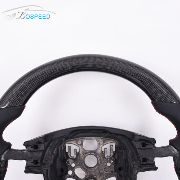 Smooth Leather Porsche Carbon Fiber Steering Wheel 3K 6K 12K Weave