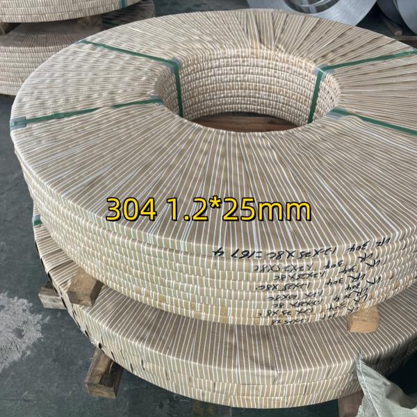 0.3mm-4mm 304 1.4301 Stainless Steel Strip Coil  Cold Rolled 2B Surface Used For Banding