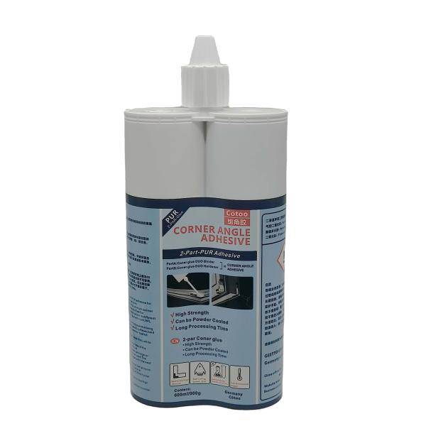 Double Components Light Yellow PU Angle Glue for Door / Window Installation Quick-Drying Weatherproof Adhesive
