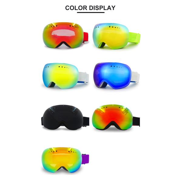 Sample Make Samples Large Spherical Dual Lens Polarized OTG Snow Googles Ski Goggles