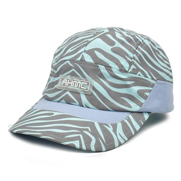 Outdoor Adjustable Baseball Sports Cap Lightweight Reflective Quick Dry 5 Panel Sports Hats with Buckle Back