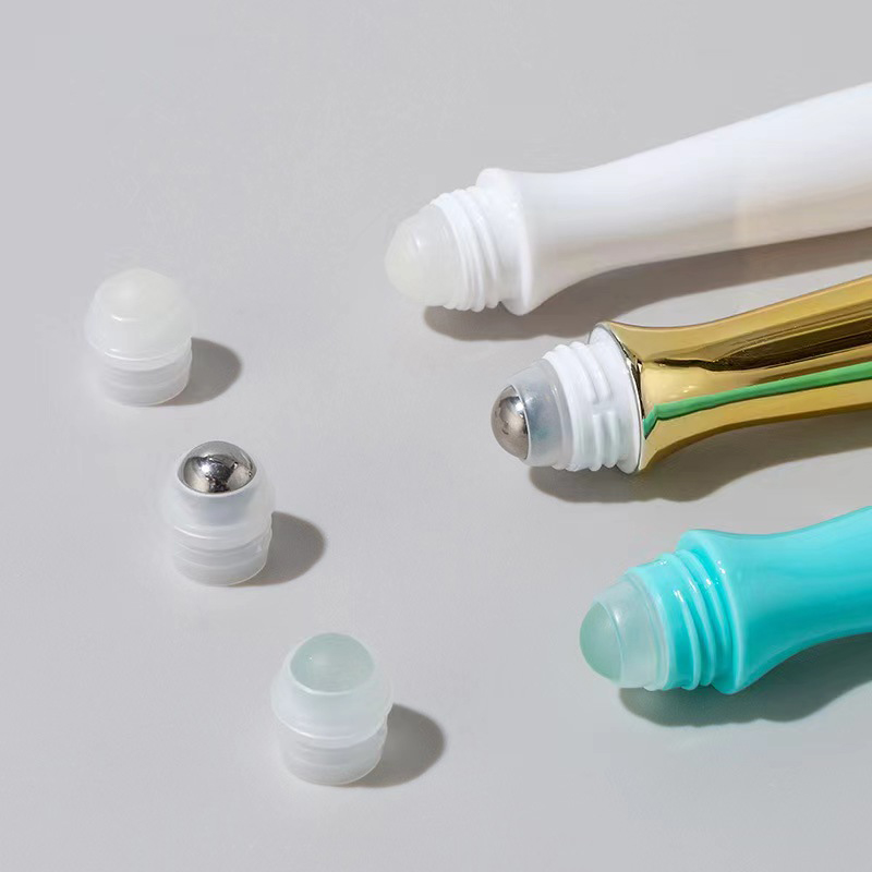 Portable 10/15ml Stainless Steel Roller Bottle Refillable Non-Spill Easy Open and Recyclable for Perfume Liquid