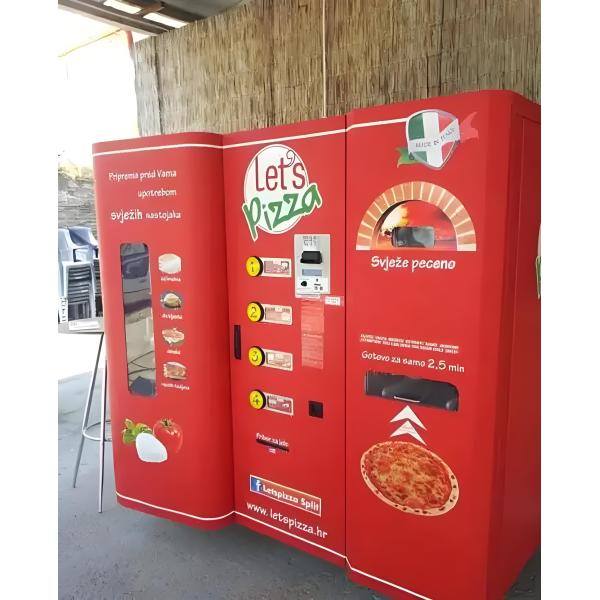 Touch - Screen Ordering Pizza Vending Machine For Busy Airports