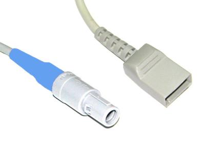 Professional Gray Transducer Adapter Cables 3.6M With Gold Plated Terminal