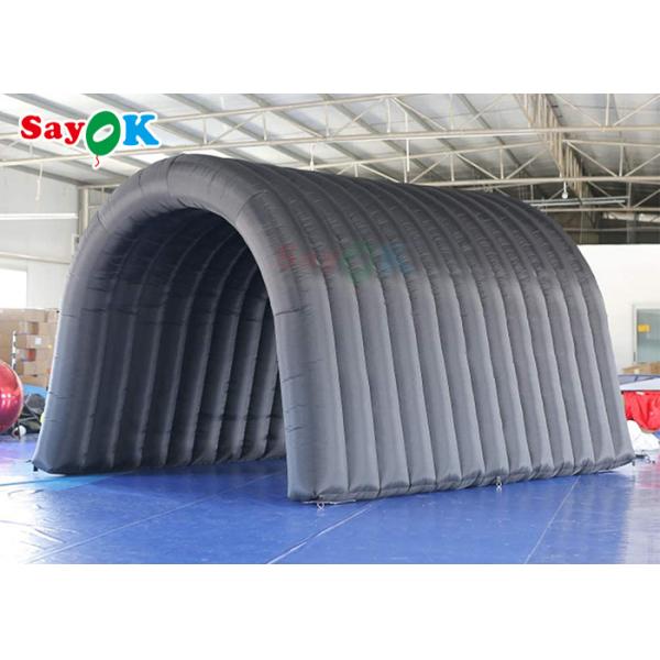 Black Inflatable Tunnel Tent Multi Function For Activities Exhibitions