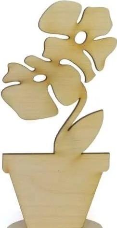 Unfinished Cutting Nordic Style Wood Flower Shapes Ornaments Craft Easter Wood Desktop Decorations