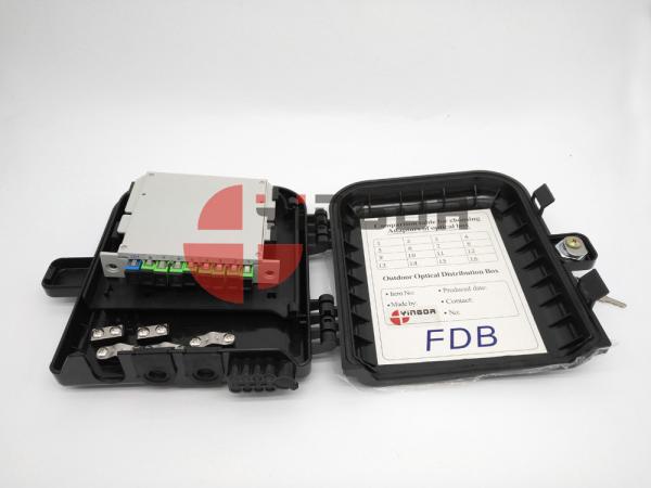 8 ports non coupés optiques de câble de boîte de diviseur de fibre de ports, avec le diviseur de PLC de 1x8 LGX
