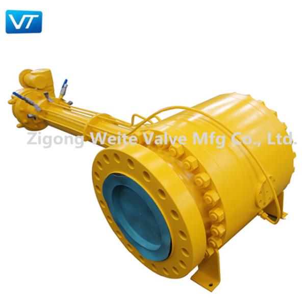 Robinet à tournant sphérique complètement soudé en acier forgé BS 6755 pour le