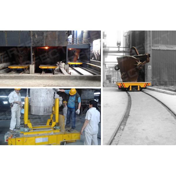 Battery Drive Steel Aluminum Coil Transfer Car Customized Capacity And Height