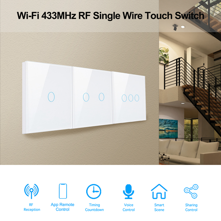 дистанционное управление выключателя 50hz 10A WiFi RF умное для Alexa