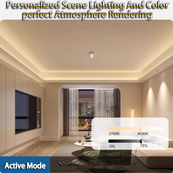 Faixa de luz LED de espectro completo 98 Alto brilho Baixa tensão 24V Luz linear auto-aderente Faixa de luz de alumínio