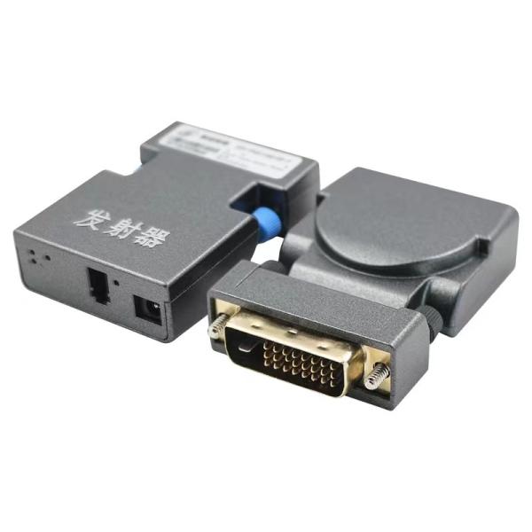 NUFIBER SM 1xLC Optical Dvi Extender 1000m Low RFI Low EMI FCC Approved DVI to Fiber Extender
