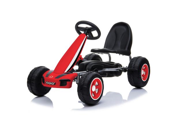 2022 Ride On Pedal Kids Go-Kart Car Adequado para 2-8 anos de idade Cartão Tamanho 83*27*52