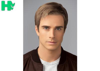 Simple Fluffy Men Hair Wig Short Straight Capless 100% Heat Resistant Fiber