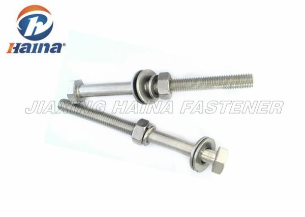 M10 stainless steel A2 DIN 931 Hex Head Bolts and Nuts