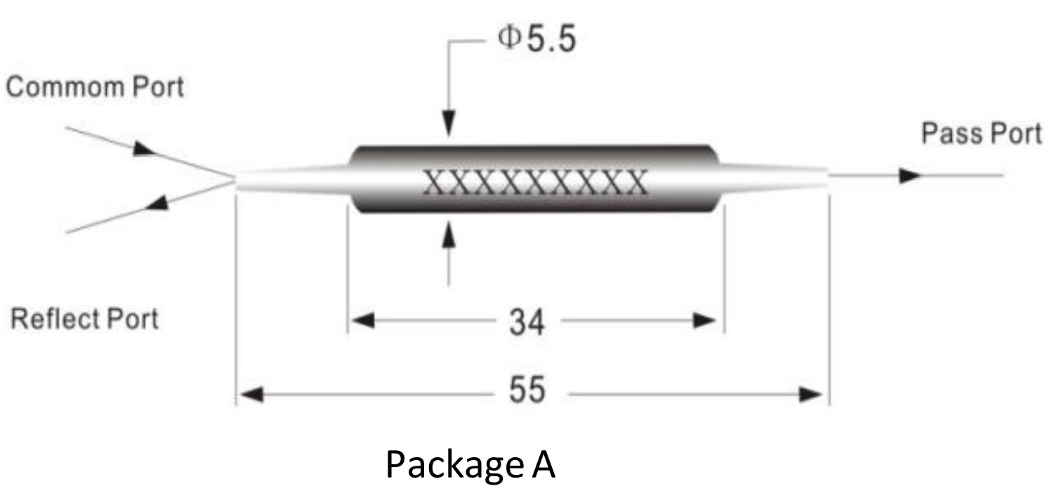 Фильтр модуля 1x3 PON WDM сети DWDM для усилителя волокна оптически