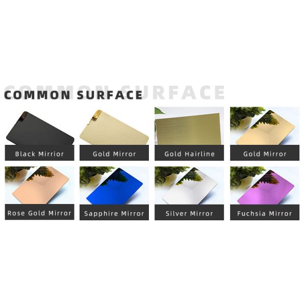 0.25 Inch PVD Coated Tile Edge Trim with Customizable Sizes in Stainless Steel