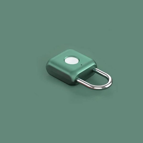 Hot Selling Mini Green IP65 Smart Electronic Padlock Finger Print Access Travel Luggage Suitcase Security Door Locks