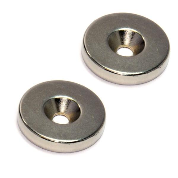 D20x5mm NdFeB Neodymium Magnet With 5mm Countersink Hole