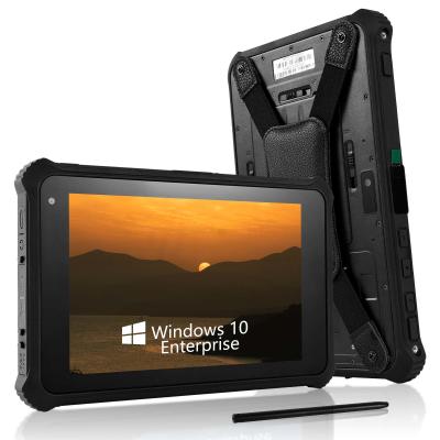 L'écran tactile industriel rocailleux de 4G LTE montrent Windows 10 avec la batterie démontable
