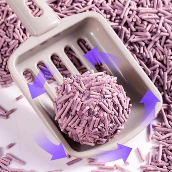 OEM Natural Lavender Cat Litter Fast Clumping Strong Deodorizing For Cats