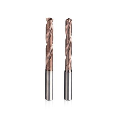 Right Hand Cutting Carbide Twist Drill With Titanium Nitride Coated