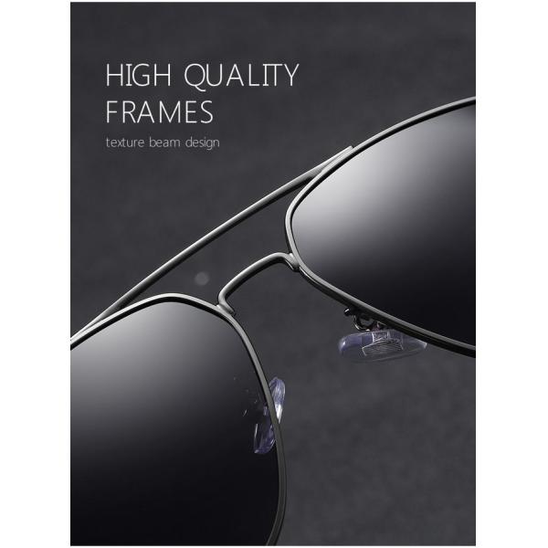 Unique Trending Uv400 Polarized Sunglasses BSCI Square Ocean Lens
