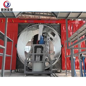 15-30min Tempo de ciclo Máquina de rotomoldagem de ônibus com controle PLC