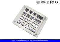 Teclado numérico industrial do metal, teclado de prova áspero do vândalo de 16 chaves