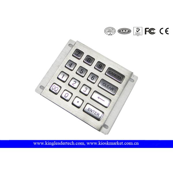 Кнопочная панель металла промышленная численная, клавиатура доказательства ванда