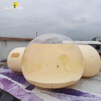 1.0mm Transparente PVC inflável Casa de bolhas Tenda Amarelo Personalizado