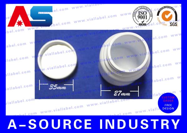 garrafas de comprimido plásticas da cápsula do PE 60ml 70mm * 27mm com selo sensível da proteção