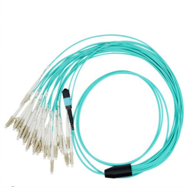 8, 12, 24 core SM/OM3/OM4 40G-100G MPO fiber optic patch cord MPO connector