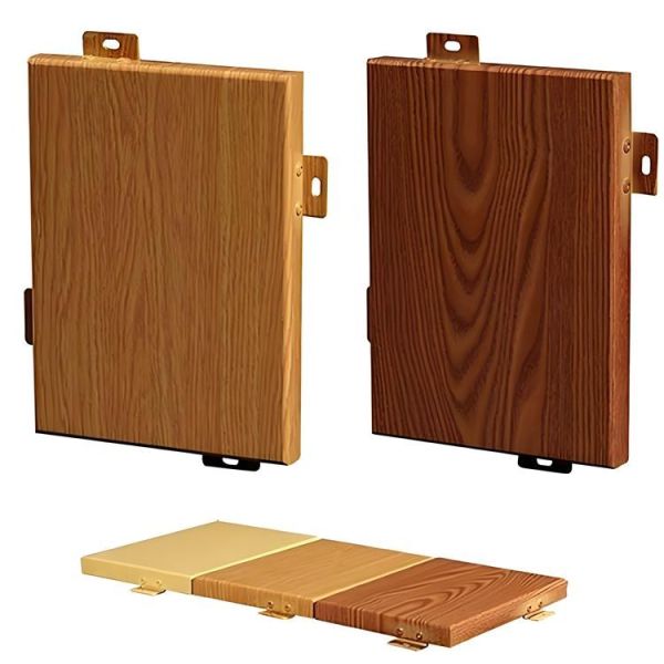Indoor Wood Grain Aluminum Panels Outdoor Eco Wood Grain Aluminum Sheet