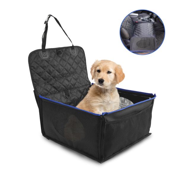 Animal de estimação impermeável Front Protetor Seat de Seat do impulsionador do carro do cão com o bolso inferior do armazenamento do Não-deslizamento e removível e lavável