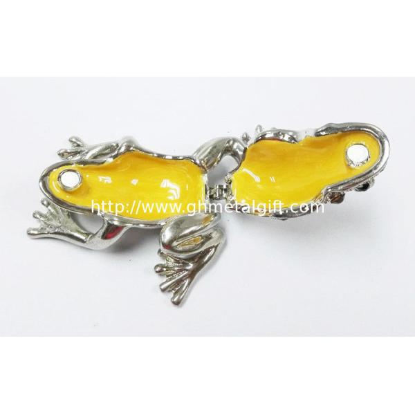 New Metal alloyed crystal Frog Jewelry trinket box Box for Jewerly gift set