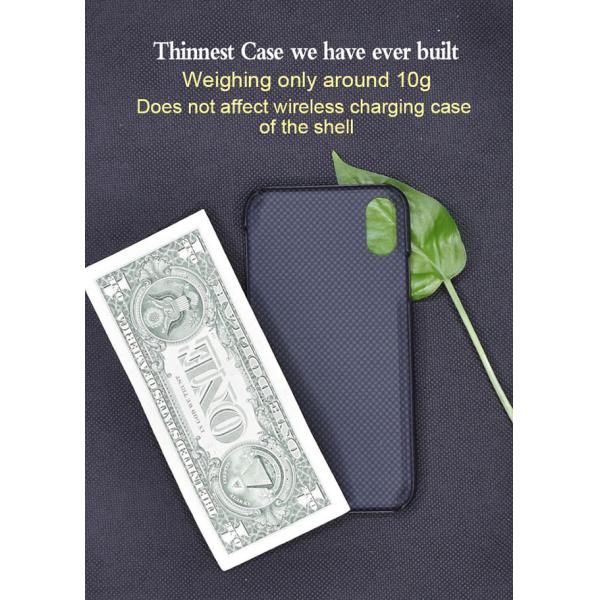 Поцарапайте случай телефона волокна Арамид устойчивого простого стиля реальный на иФоне кс