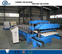Chain Transmission Metal Step Glazed Tile Roofing Sheet Forming Machine